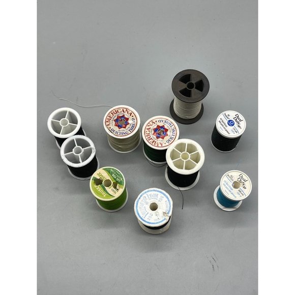 10 spools of polyester thread varying colors and sizes READ see photos - Picture 5 of 5